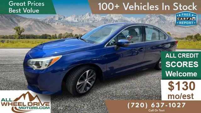 Blue 2016 Subaru Legacy 2.5i Limited AWD Sedan All-Wheel Drive 6-Speed CVT