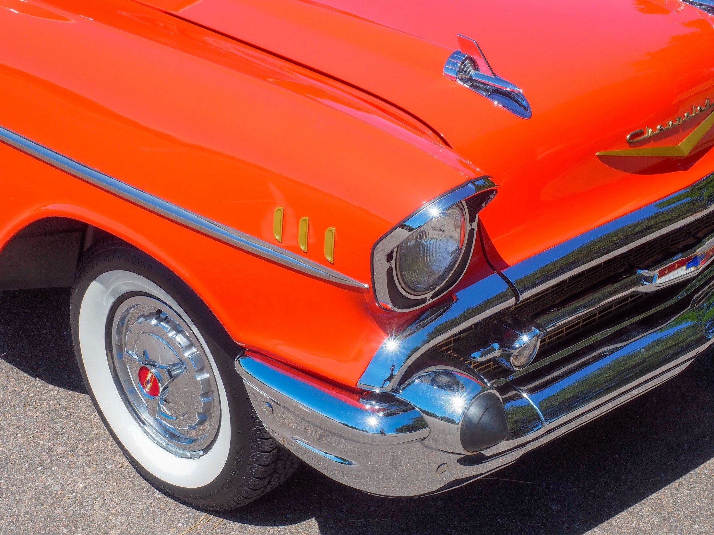 1957 Chevrolet Bel Air Orange 