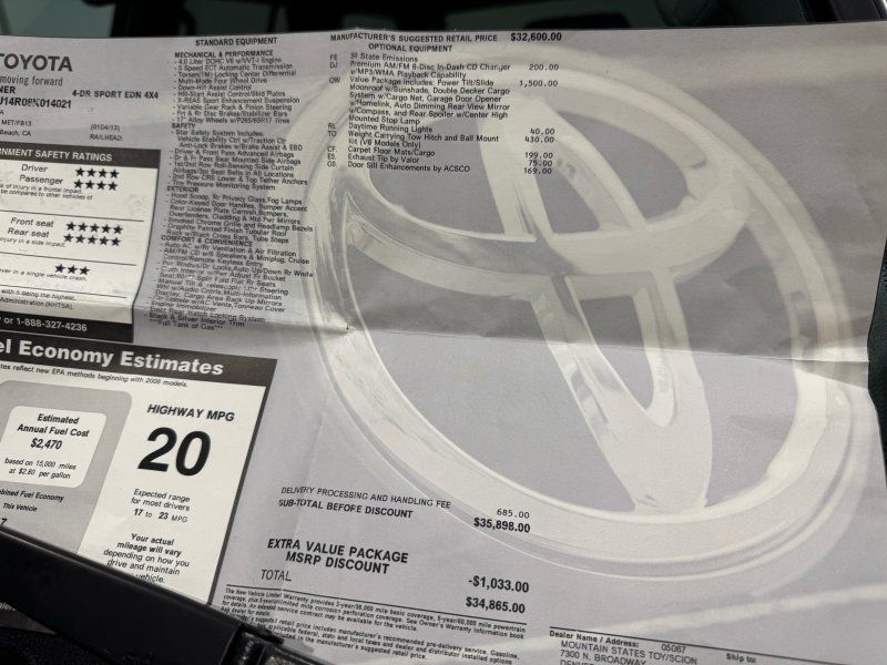 2008 TOYOTA 4RU Sport Edition, photo 37