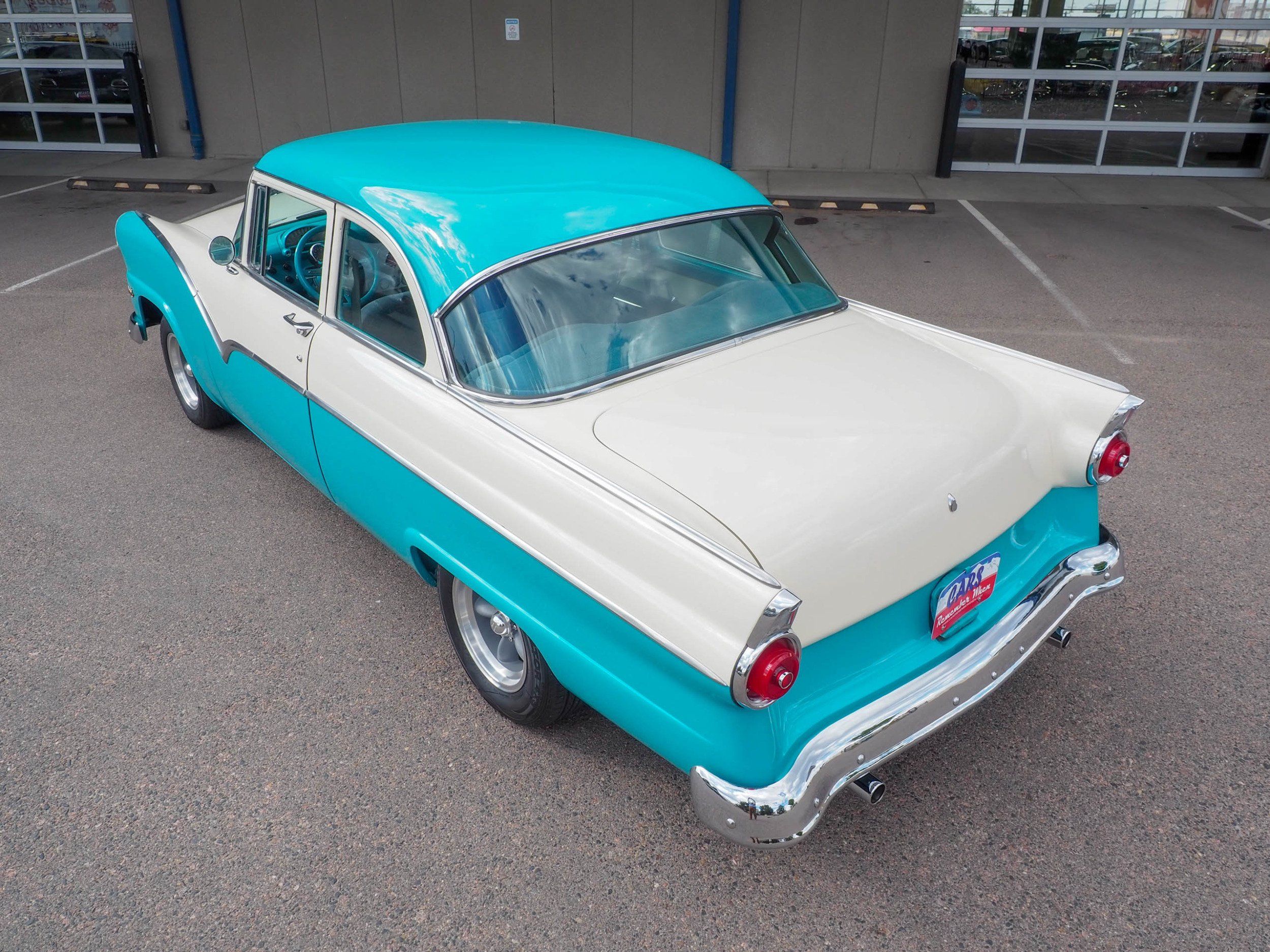 1955 Ford Fairlane Teal Coupe