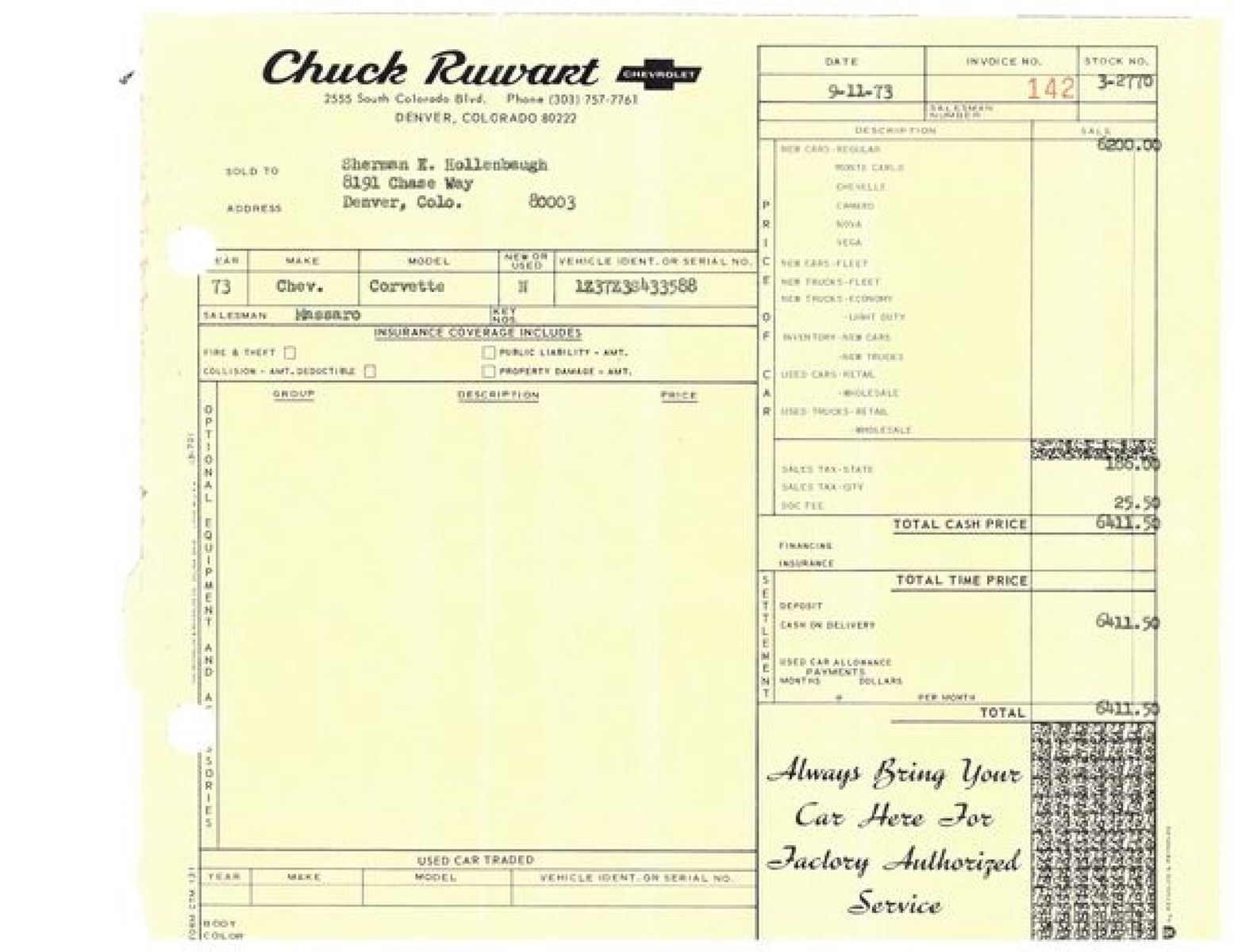 1973 Chevrolet Corvette 47