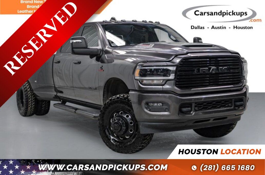 Silver 2024 RAM 3500 Laramie Crew Cab LB DRW 4WD Pickup Truck Four-Wheel Drive 6-Speed Automatic