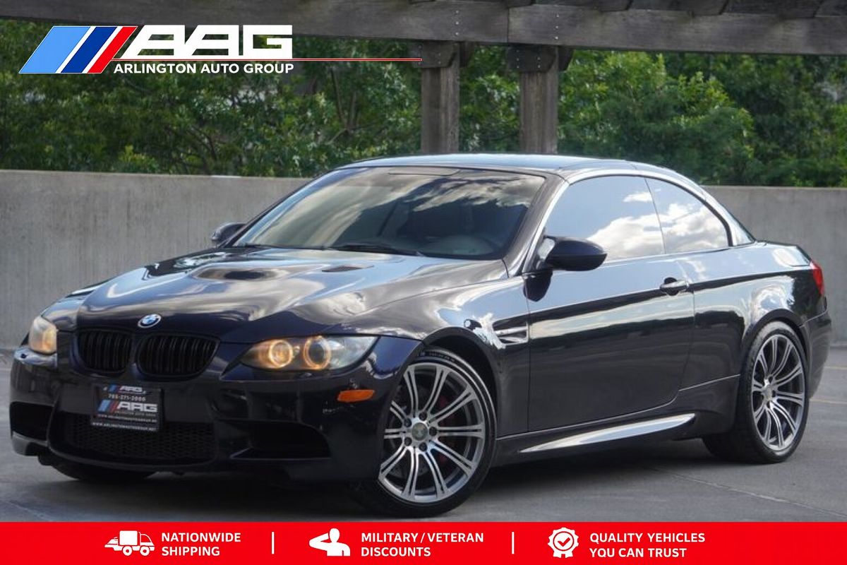 Black 2011 BMW M3 Convertible RWD Convertible Rear-Wheel Drive 6-Speed Manual