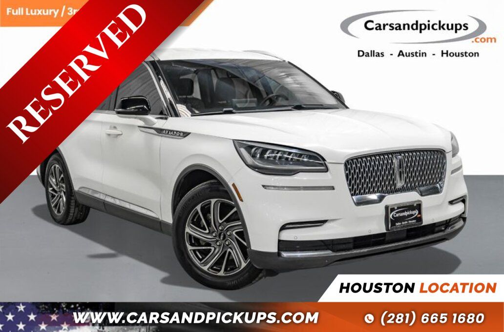 White 2022 Lincoln Aviator Standard RWD SUV / Crossover Rear-Wheel Drive Automatic