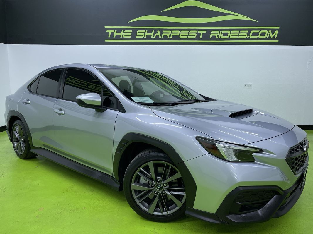 Silver 2022 Subaru WRX Premium AWD Sedan All-Wheel Drive 6-Speed Manual