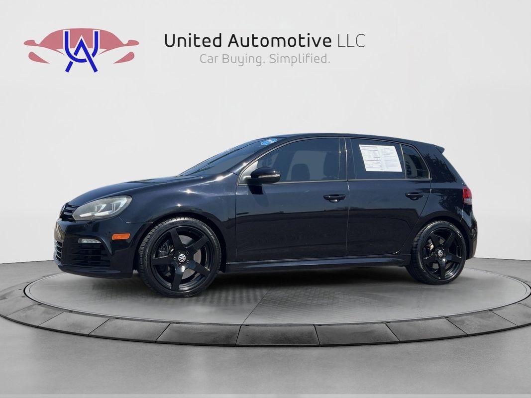 Black 2013 Volkswagen Golf R Hatchback All-Wheel Drive 6-Speed Manual