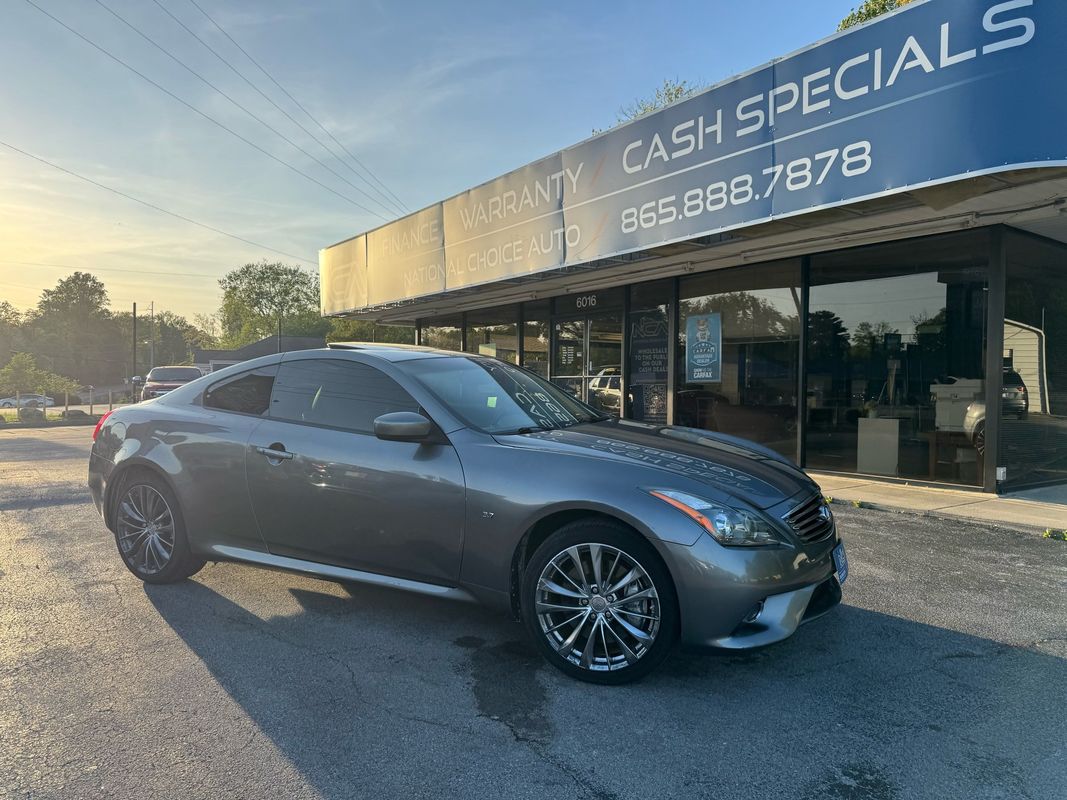Gray 2014 INFINITI Q60 Coupe 7-Speed Automatic