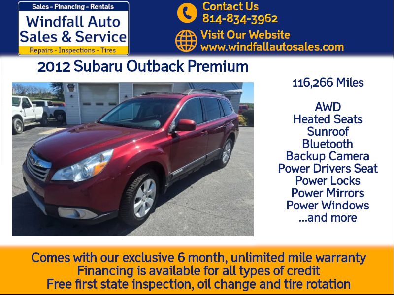 2012 Subaru Outback 2.5i Premium CVT PZEV's photo