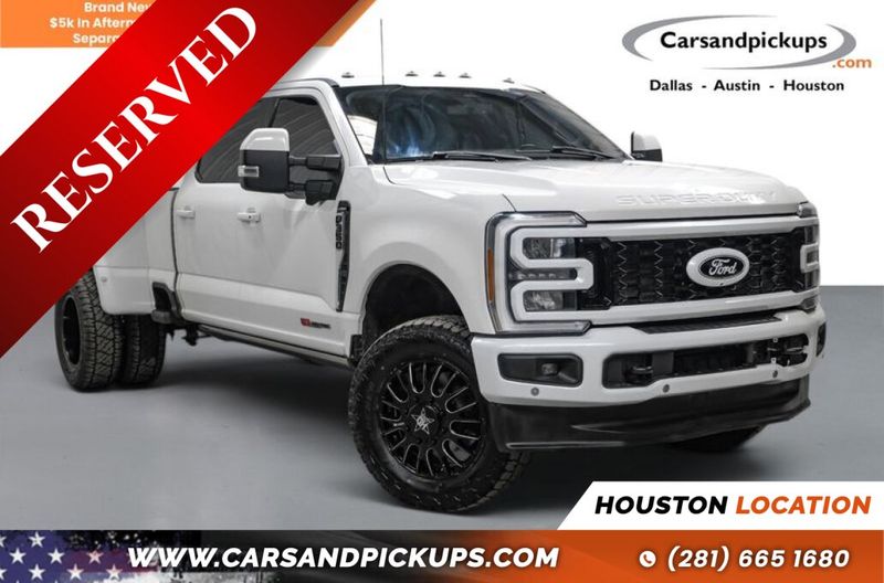 White 2023 Ford F-350 Super Duty Pickup Truck Four-Wheel Drive Automatic