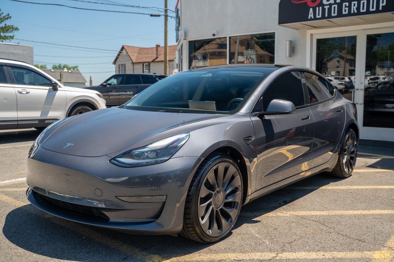 Silver 2023 Tesla Model 3 RWD Sedan Rear-Wheel Drive Automatic