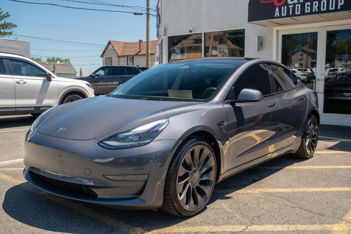 Silver 2023 Tesla Model 3 RWD Sedan Rear-Wheel Drive Automatic