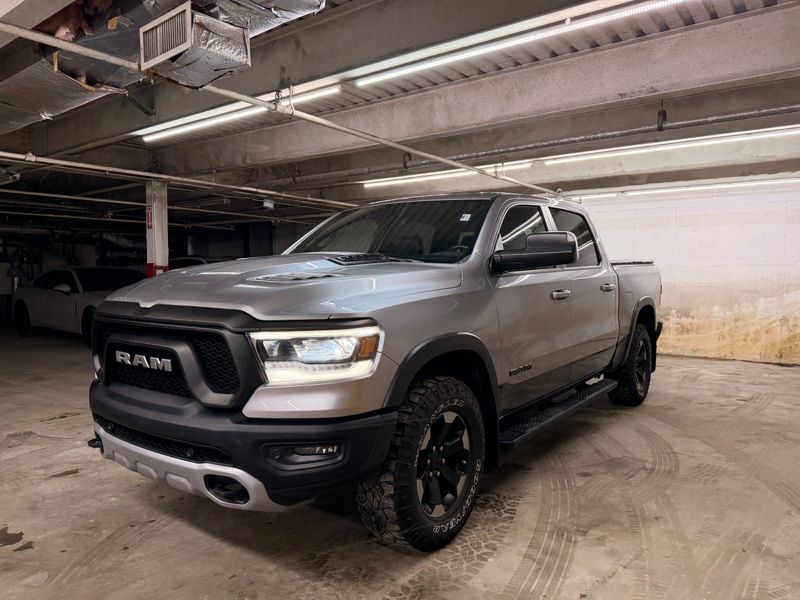 Silver 2019 RAM 1500 Pickup Truck Four-Wheel Drive 8-Speed Automatic