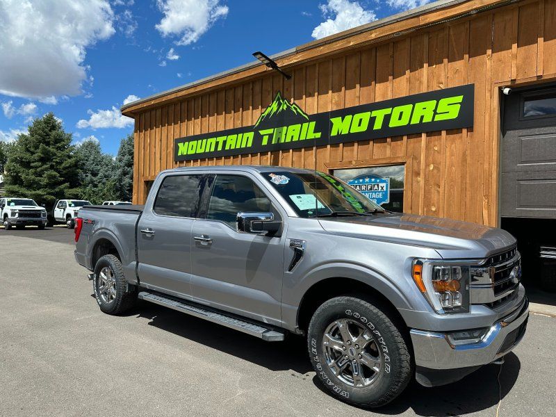 Silver 2021 Ford F-150 Pickup Truck Four-Wheel Drive Automatic