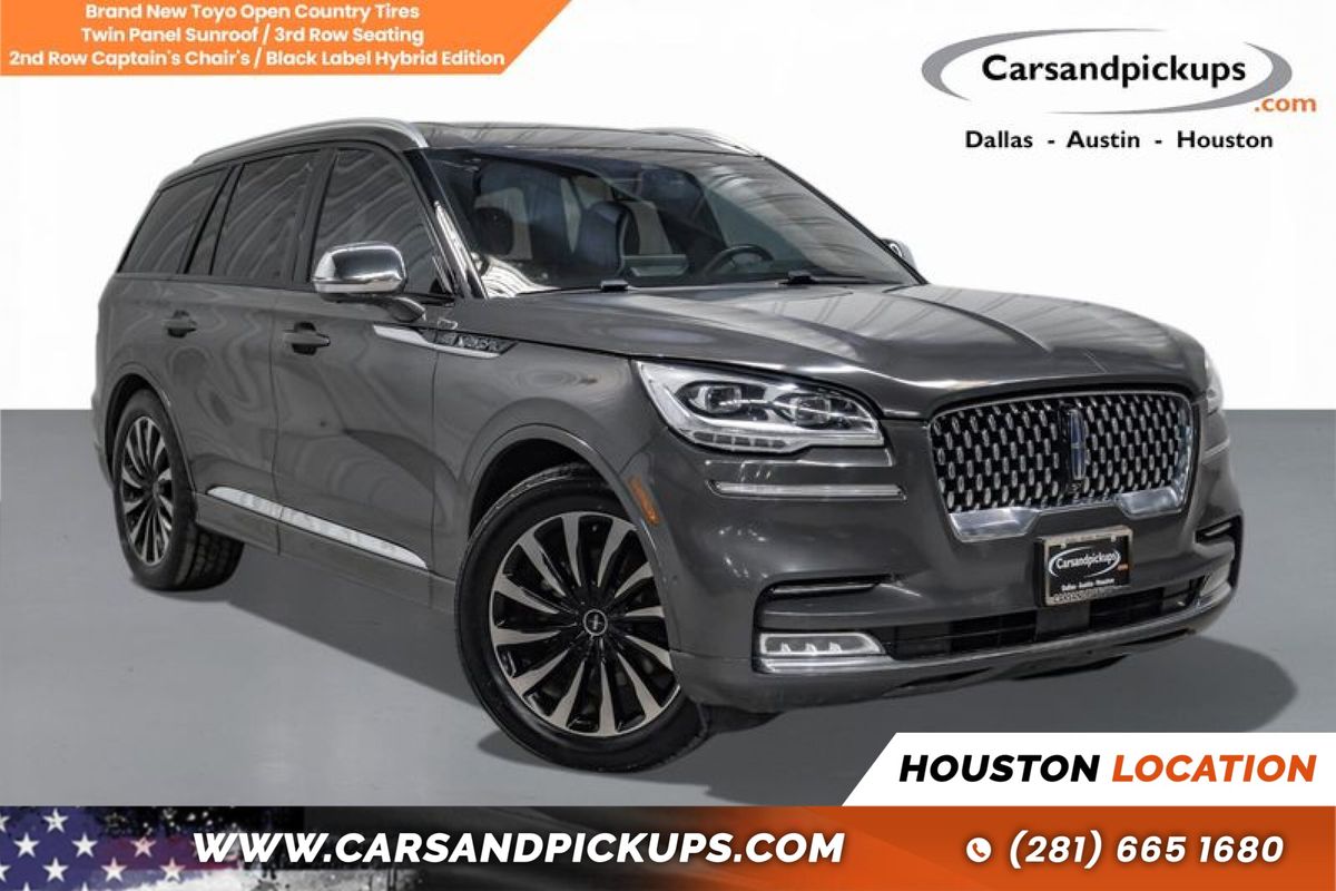 Gray 2020 Lincoln Aviator Black Label Grand Touring AWD SUV / Crossover All-Wheel Drive Automatic
