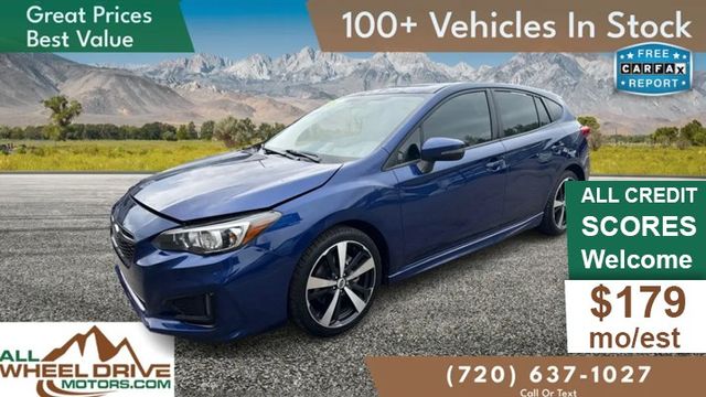 Blue 2018 Subaru Impreza 2.0i Sport Hatchback AWD Hatchback All-Wheel Drive 7-Speed CVT