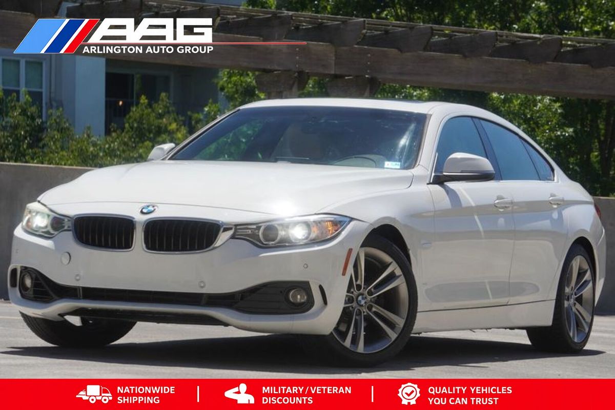 White 2016 BMW 4 Series 428i Gran Coupe RWD Sedan Rear-Wheel Drive 8-Speed Automatic