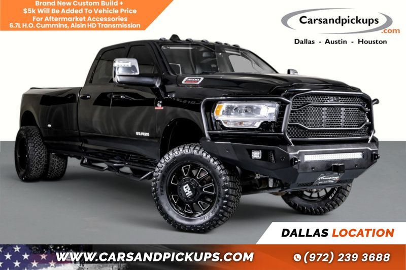 Black 2024 RAM 3500 Pickup Truck Four-Wheel Drive 6-Speed Automatic