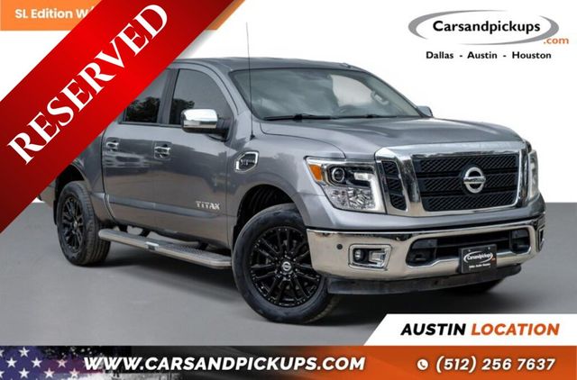Gray 2017 Nissan Titan Pickup Truck Four-Wheel Drive 7-Speed Automatic