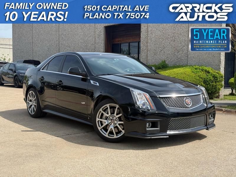 Black 2009 Cadillac CTS-V RWD Sedan Rear-Wheel Drive 6-Speed Manual