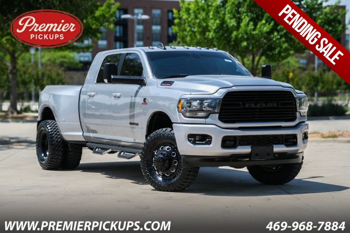 Silver 2020 RAM 3500 Lone Star Mega Cab DRW 4WD Pickup Truck Four-Wheel Drive 6-Speed Automatic
