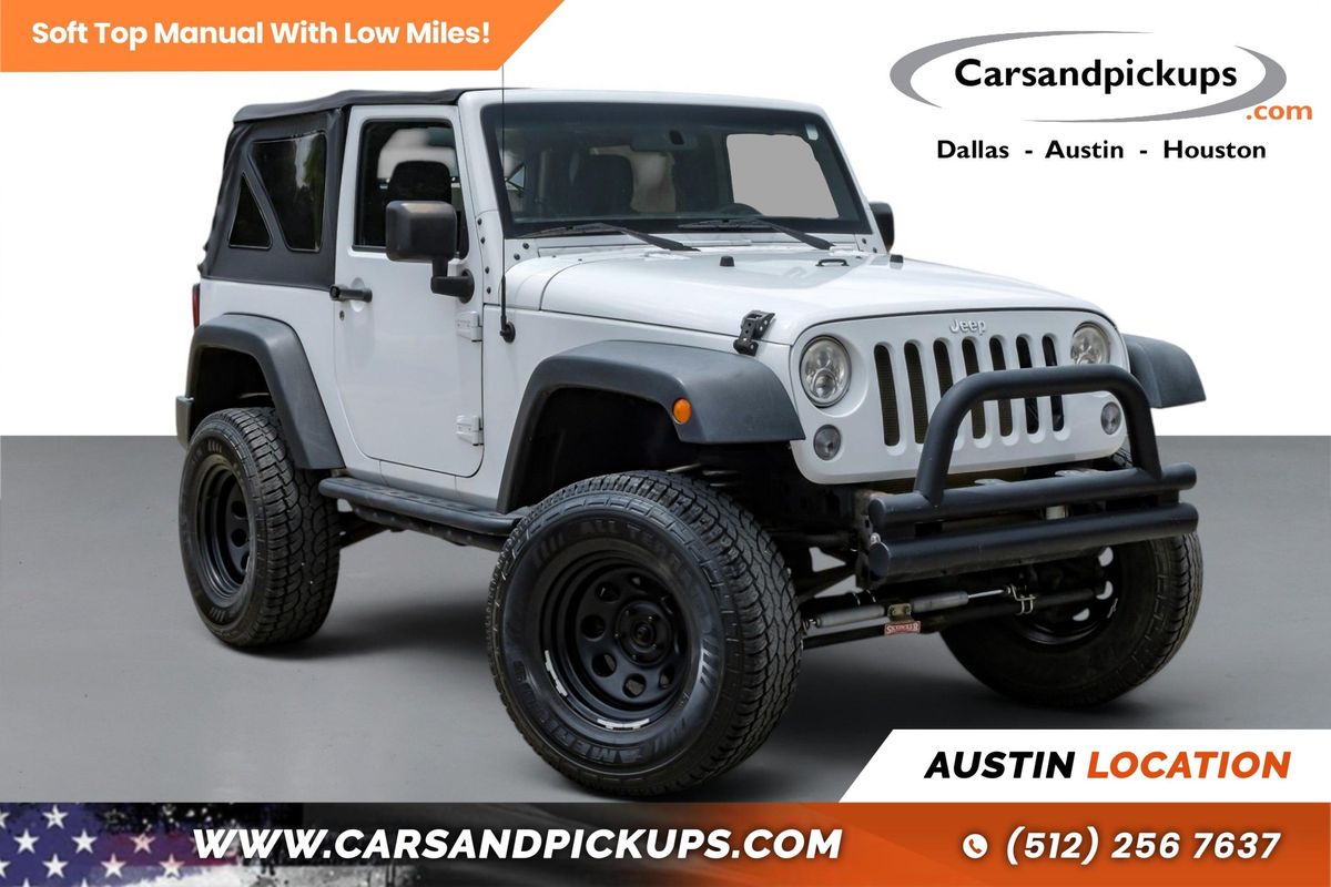 White 2018 Jeep Wrangler SUV / Crossover Four-Wheel Drive 6-Speed Manual