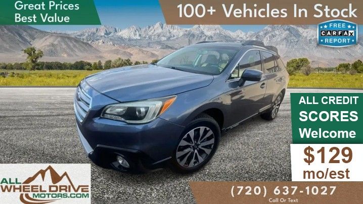 Blue 2015 Subaru Outback 3.6R Limited Wagon All-Wheel Drive 6-Speed CVT