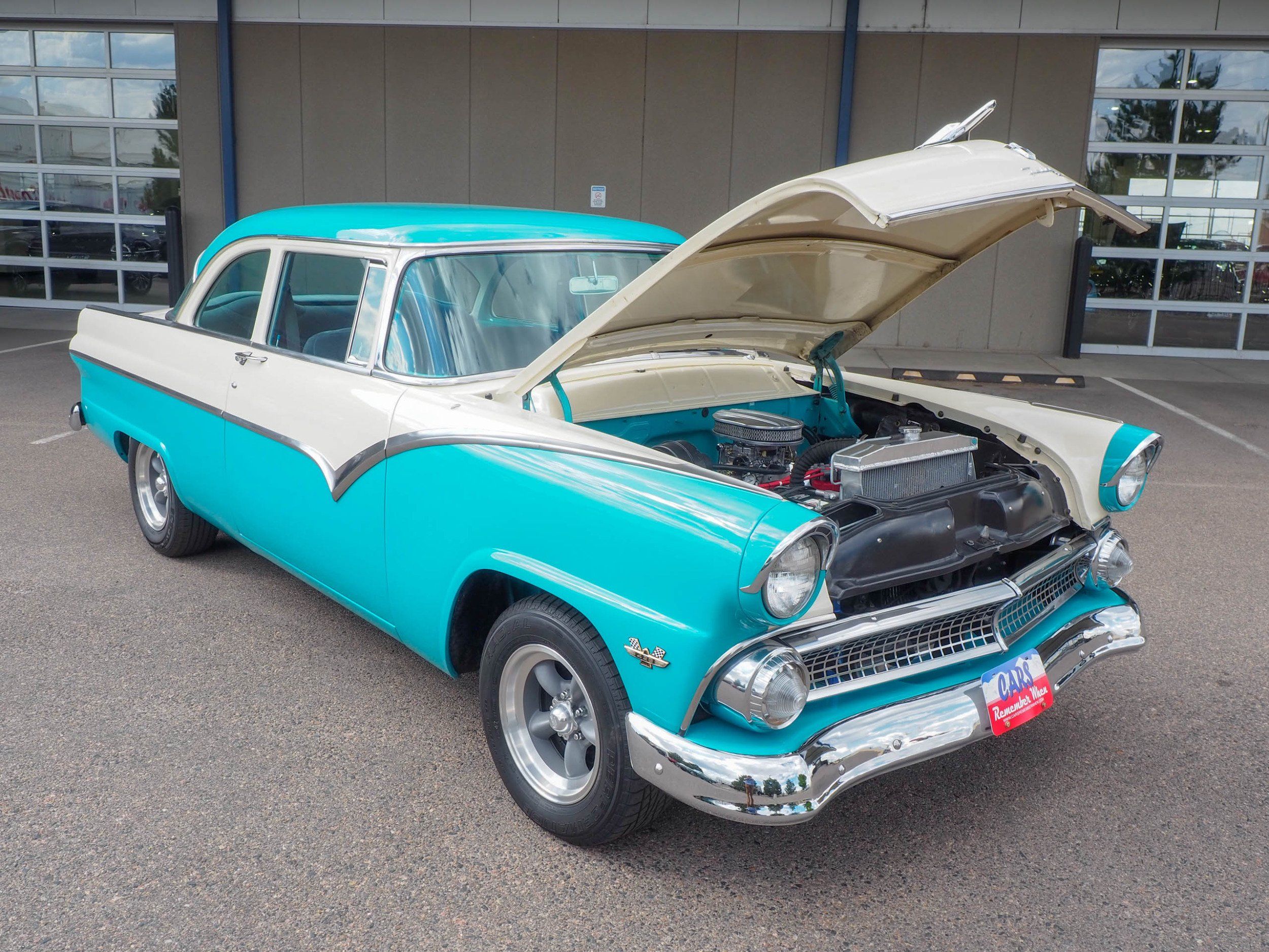 1955 Ford Fairlane Teal Coupe