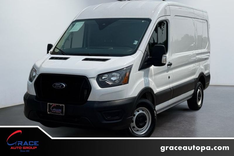 White 2023 Ford Transit Cargo Van Rear-Wheel Drive Automatic