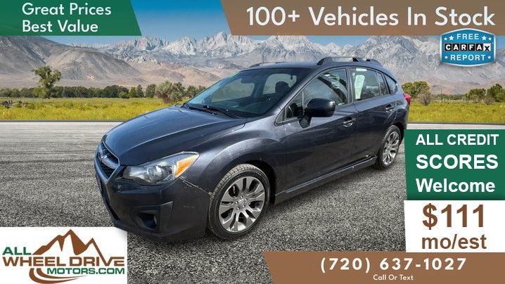 Black 2014 Subaru Impreza Hatchback All-Wheel Drive 6-Speed CVT