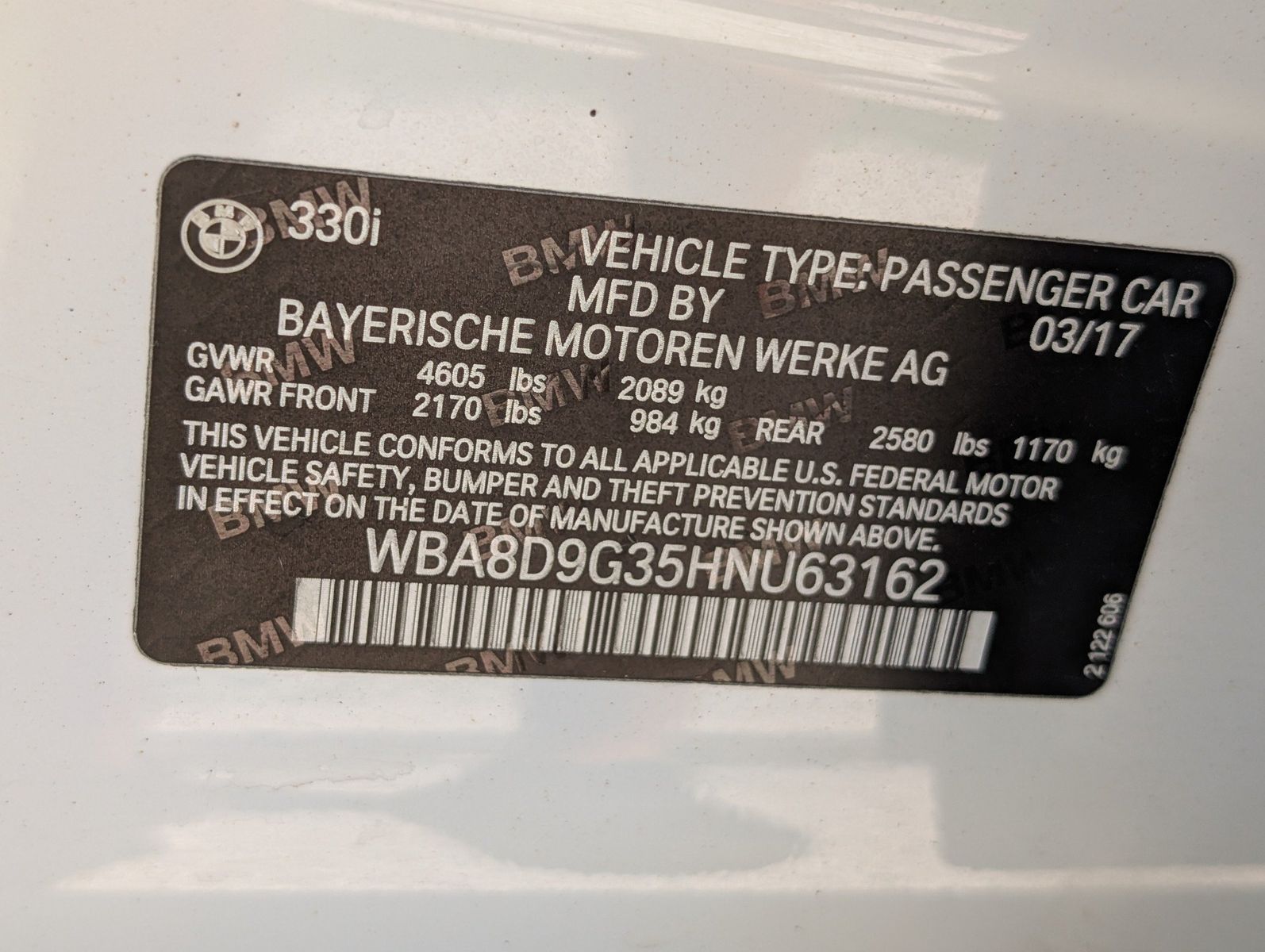 2017 BMW 330i 59