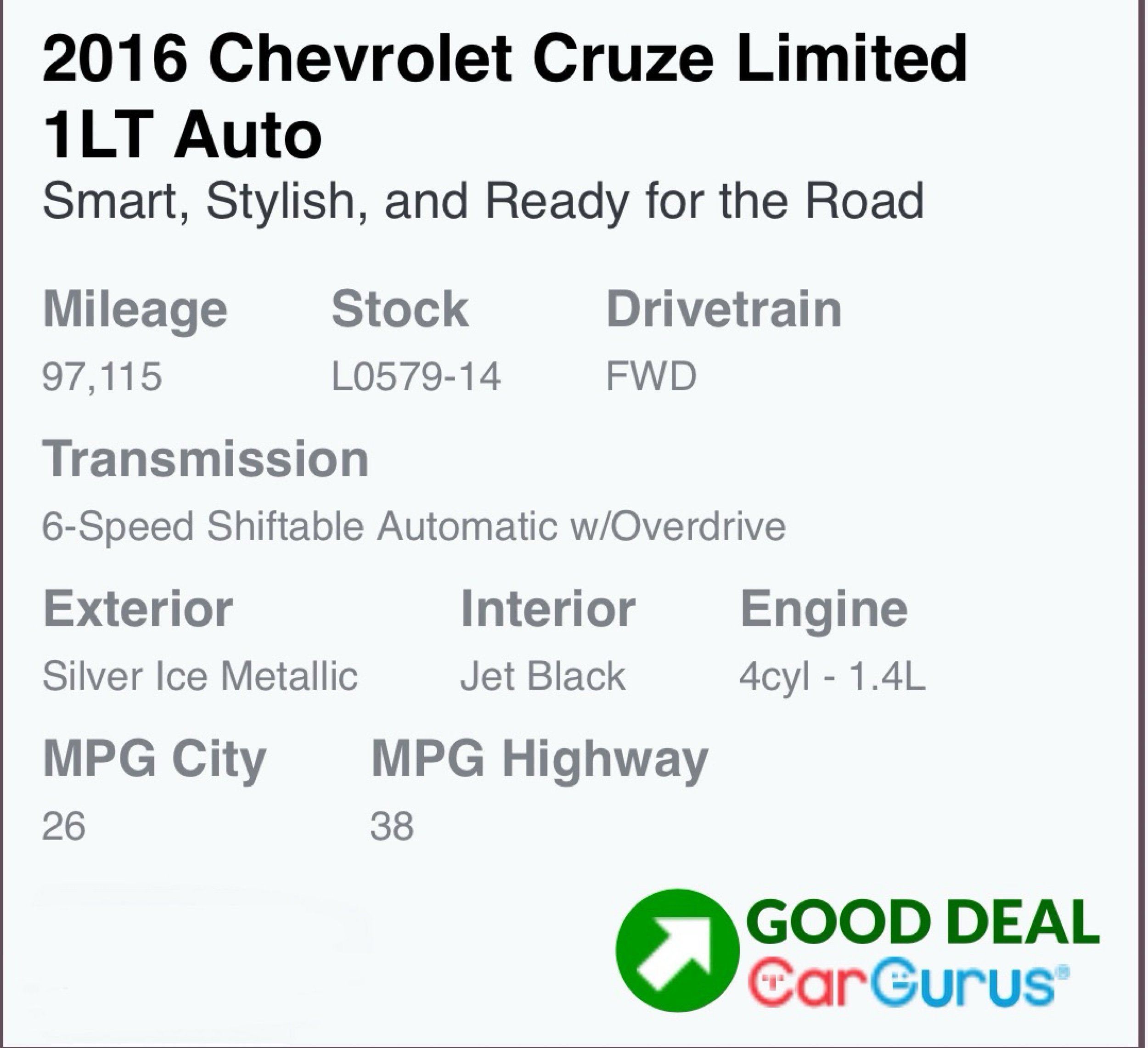 2016 Chevrolet Cruze Limited 1LT's photo