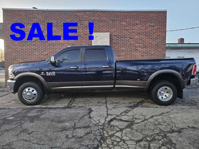 Blue 2018 RAM 3500 Laramie Crew Cab LB DRW 4WD Pickup Truck Four-Wheel Drive 6-Speed Automatic