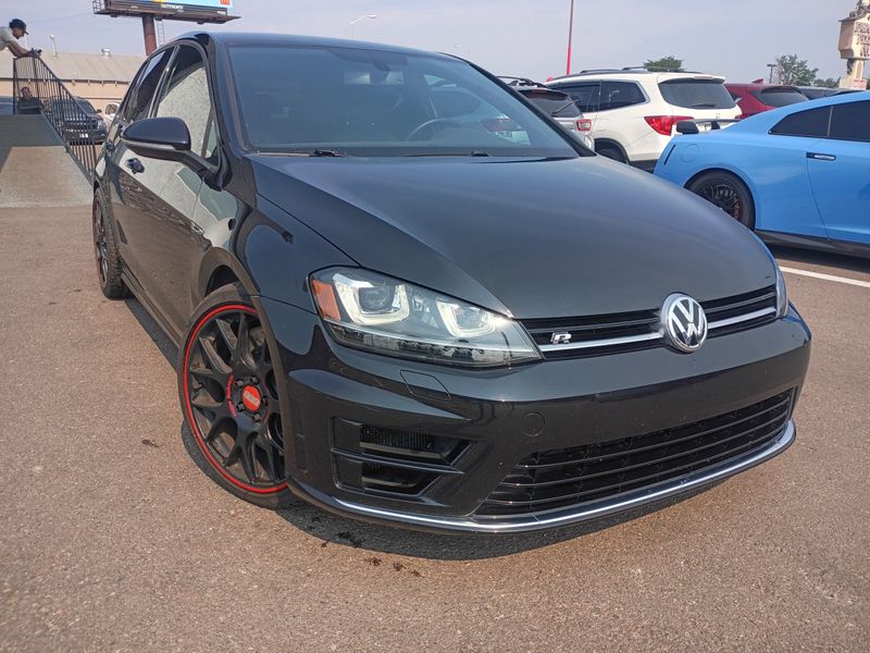 Black 2016 Volkswagen Golf R Hatchback All-Wheel Drive 6-Speed Automatic