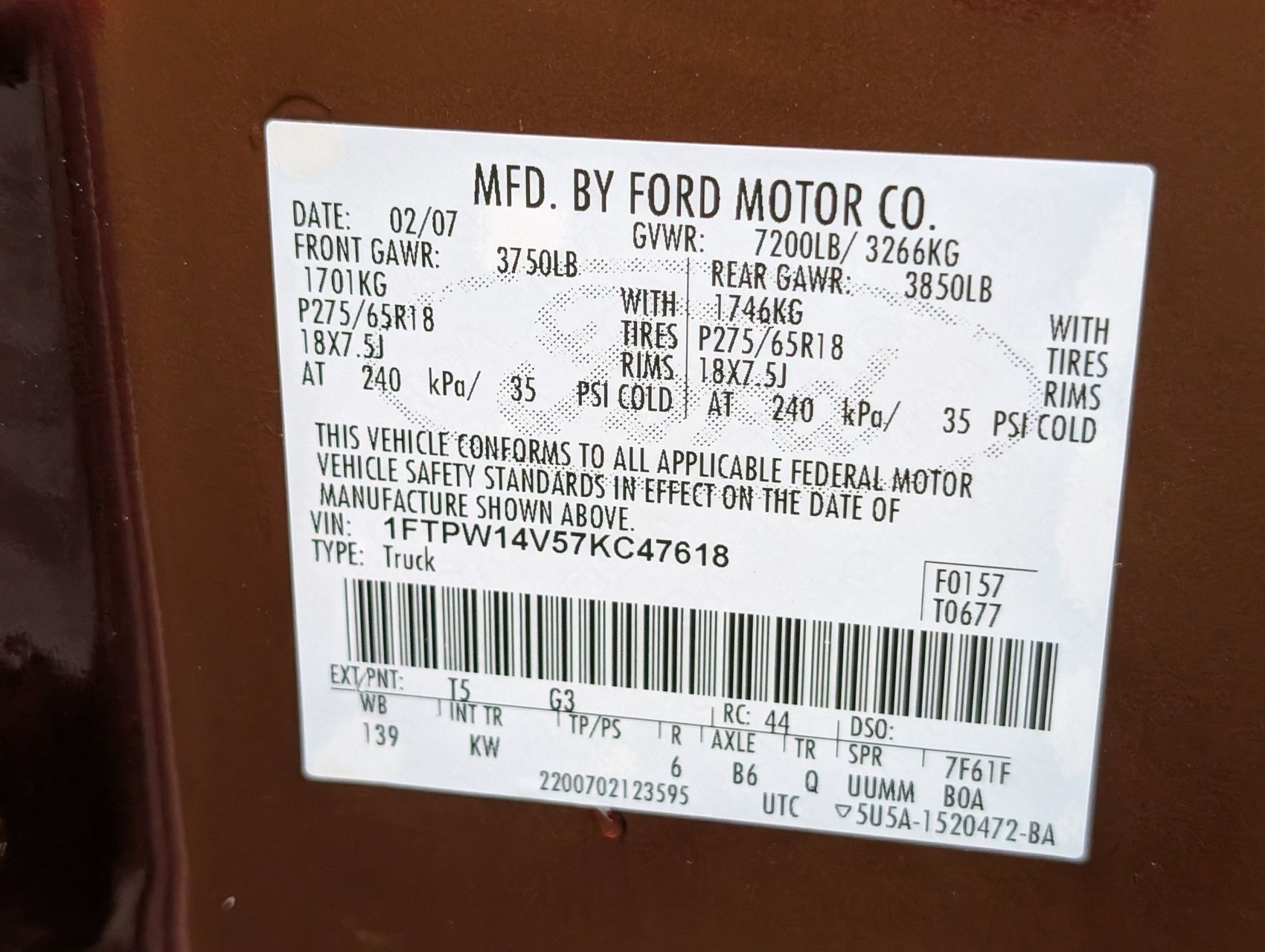 2007 Ford F-150 67