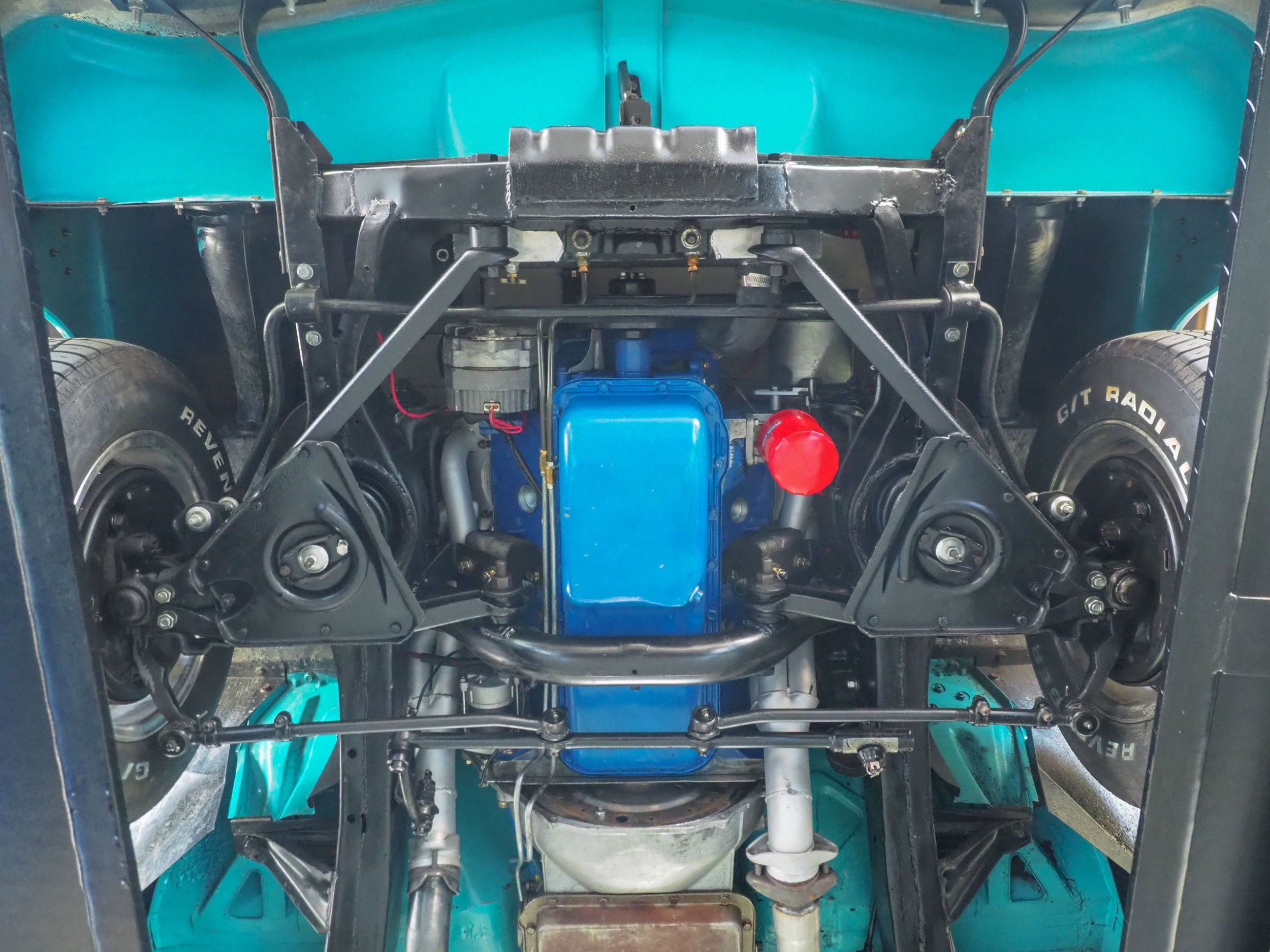 1955 Ford Fairlane Teal Coupe