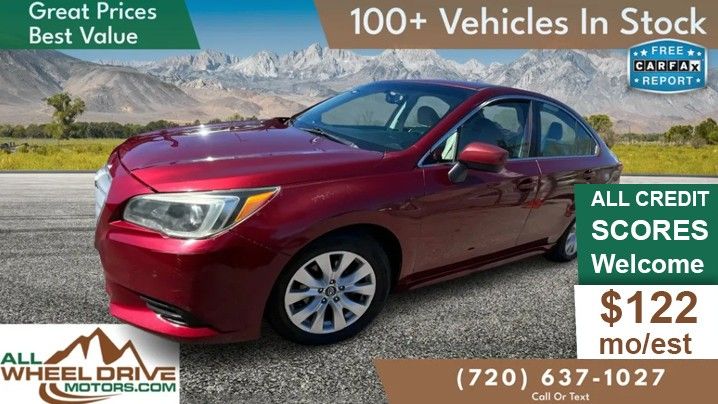 Red 2016 Subaru Legacy 2.5i Premium AWD Sedan All-Wheel Drive 6-Speed CVT