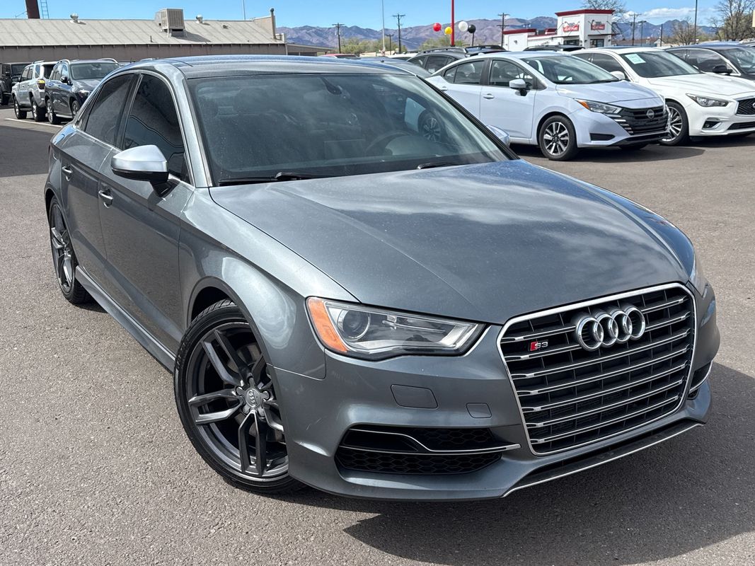 Gray 2015 Audi S3 2.0T quattro Premium Plus AWD Sedan All-Wheel Drive 6-Speed Automatic