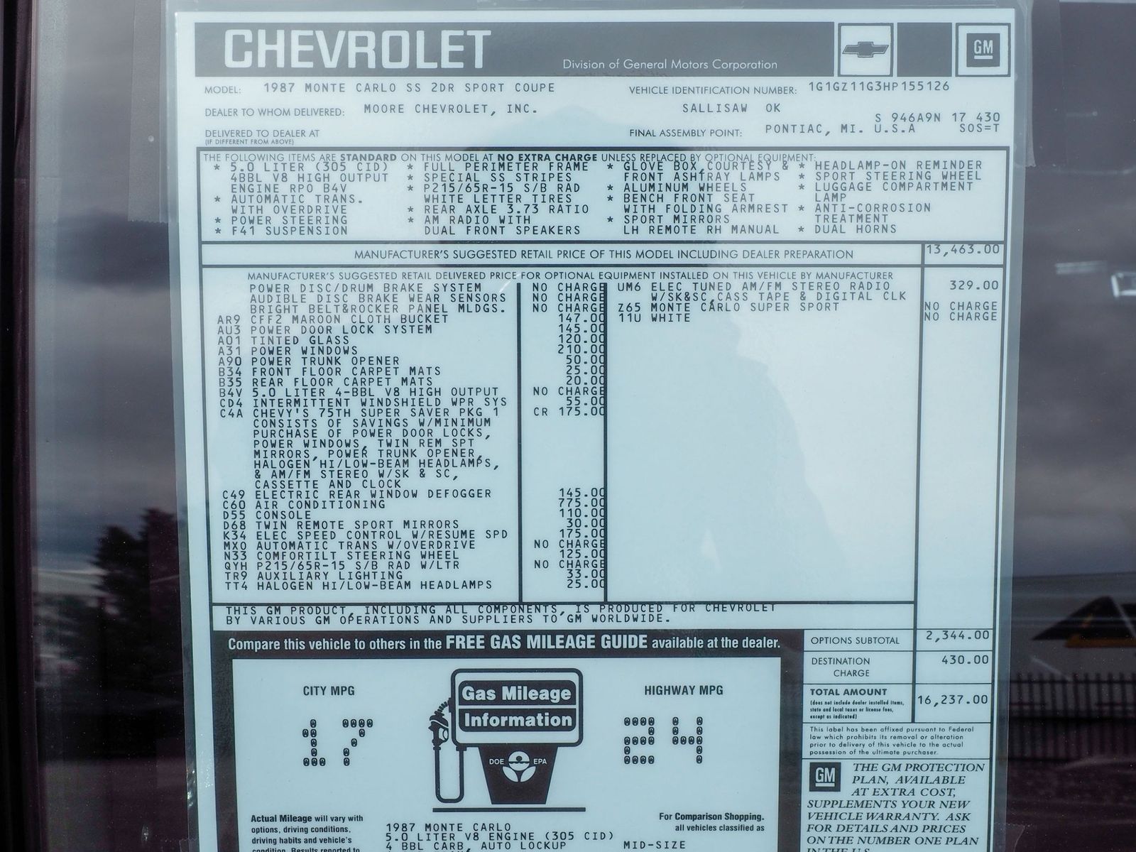 1987 Chevrolet Monte Carlo 52