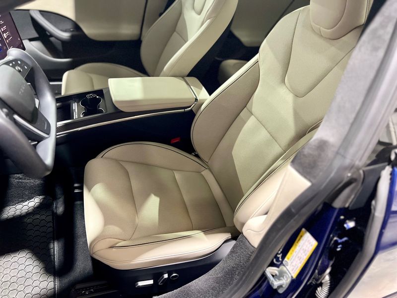 Tesla cloth seats sales