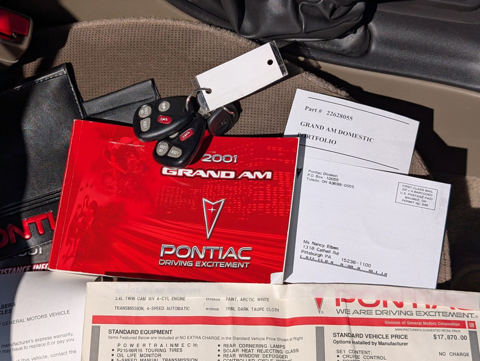 2001 Pontiac Grand Am 309