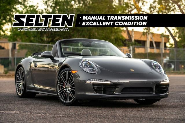 Gray 2016 Porsche 911 Convertible All-Wheel Drive 7-Speed Manual