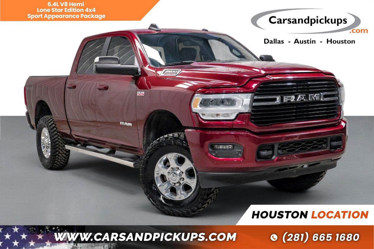 Red 2019 RAM 2500 Pickup Truck Four-Wheel Drive 8-Speed Automatic