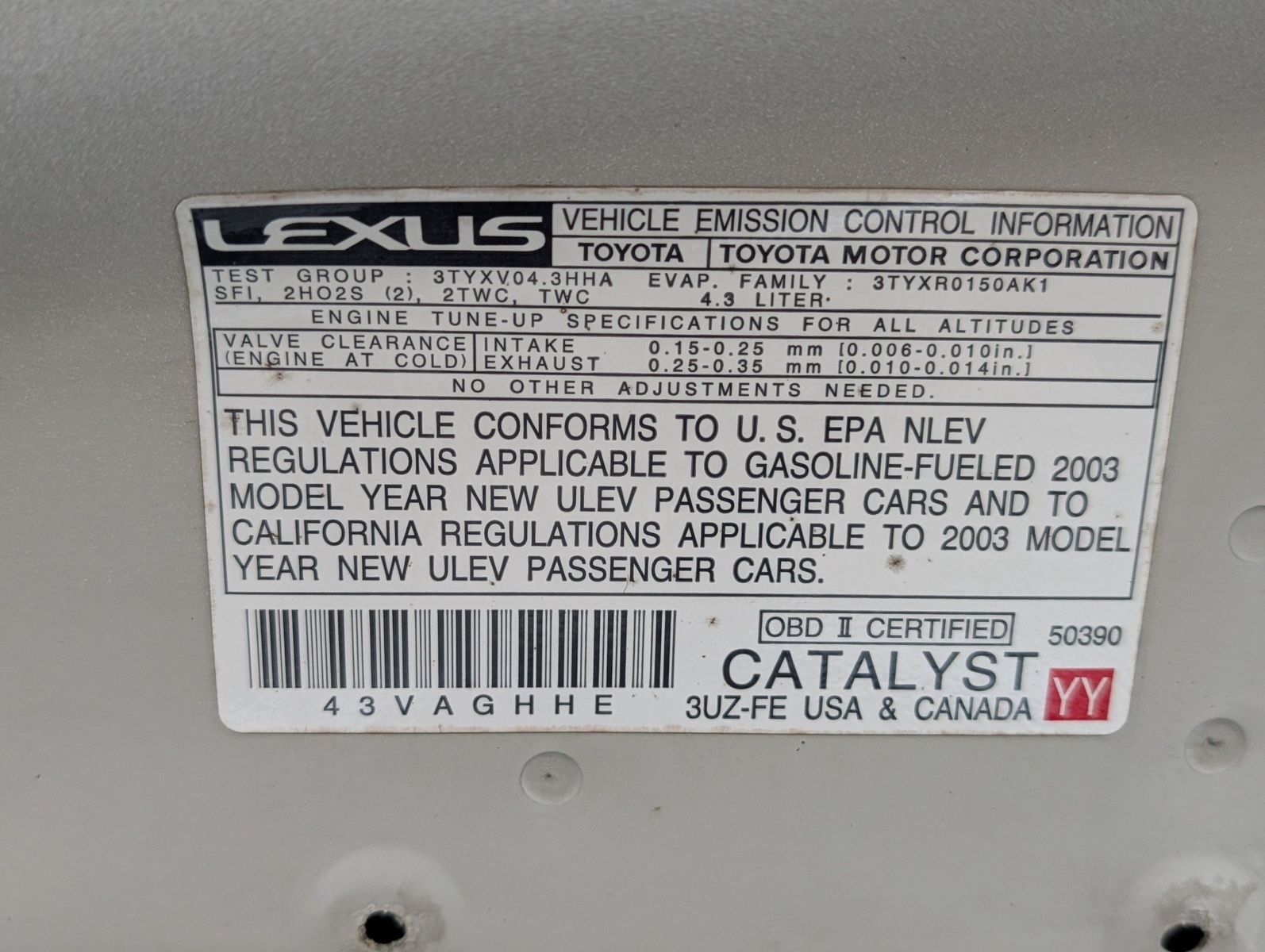 2003 Lexus SC 430 93