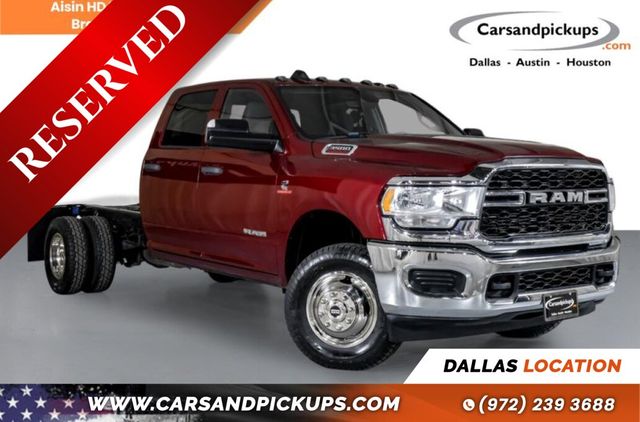 Red 2022 RAM 3500 Chassis Pickup Truck Four-Wheel Drive 8-Speed Automatic
