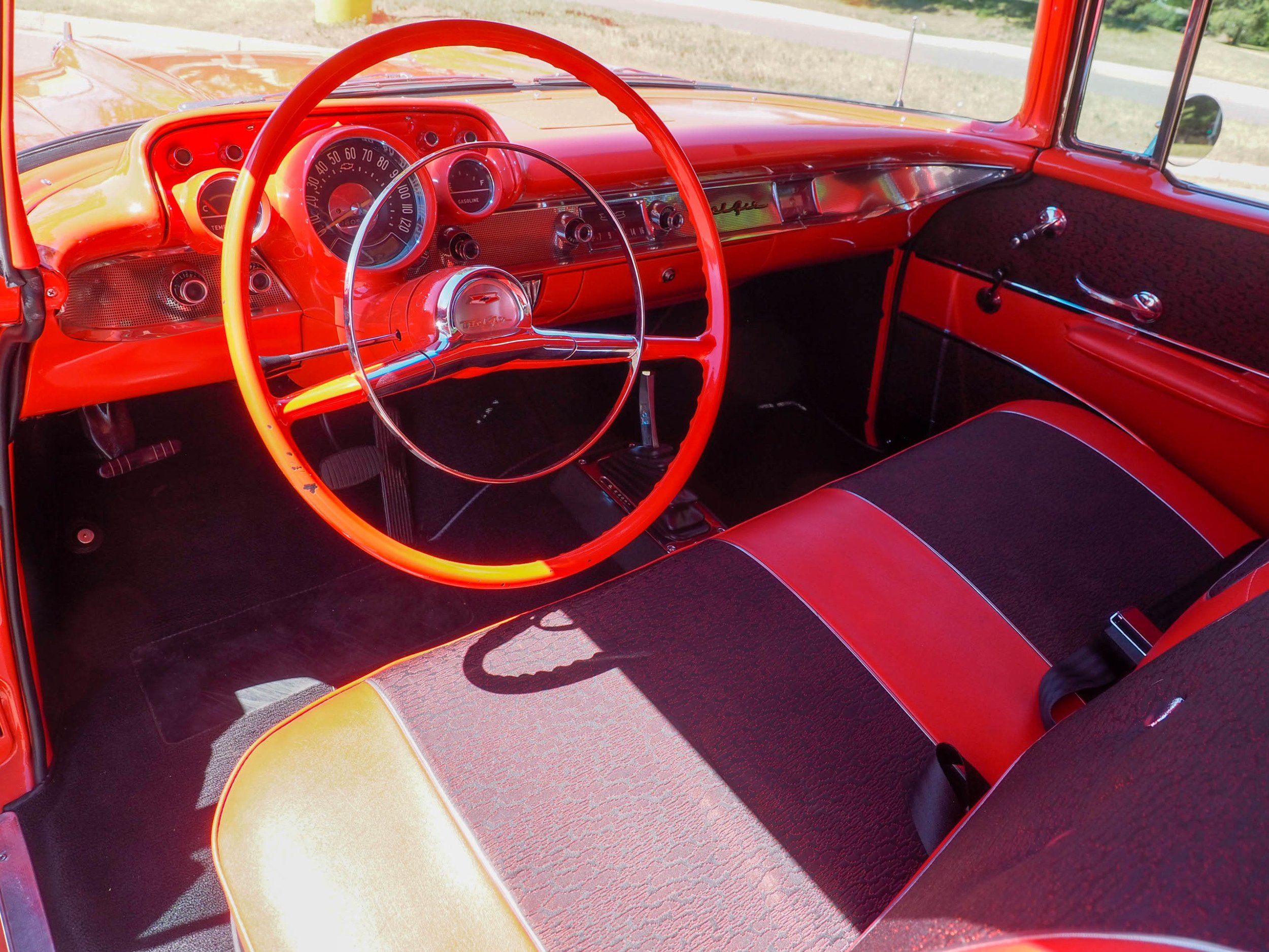 1957 Chevrolet Bel Air Orange 
