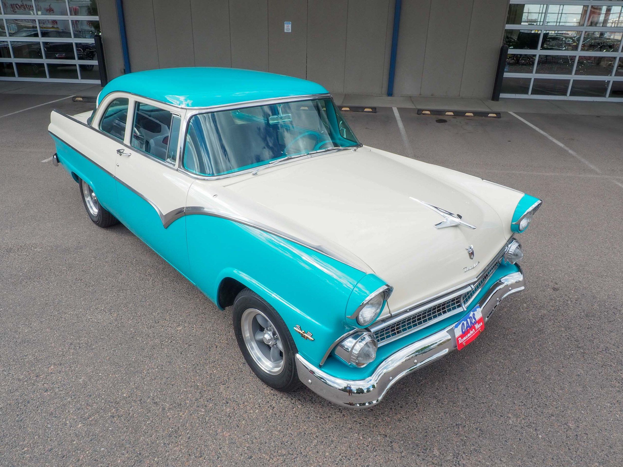 1955 Ford Fairlane Teal Coupe