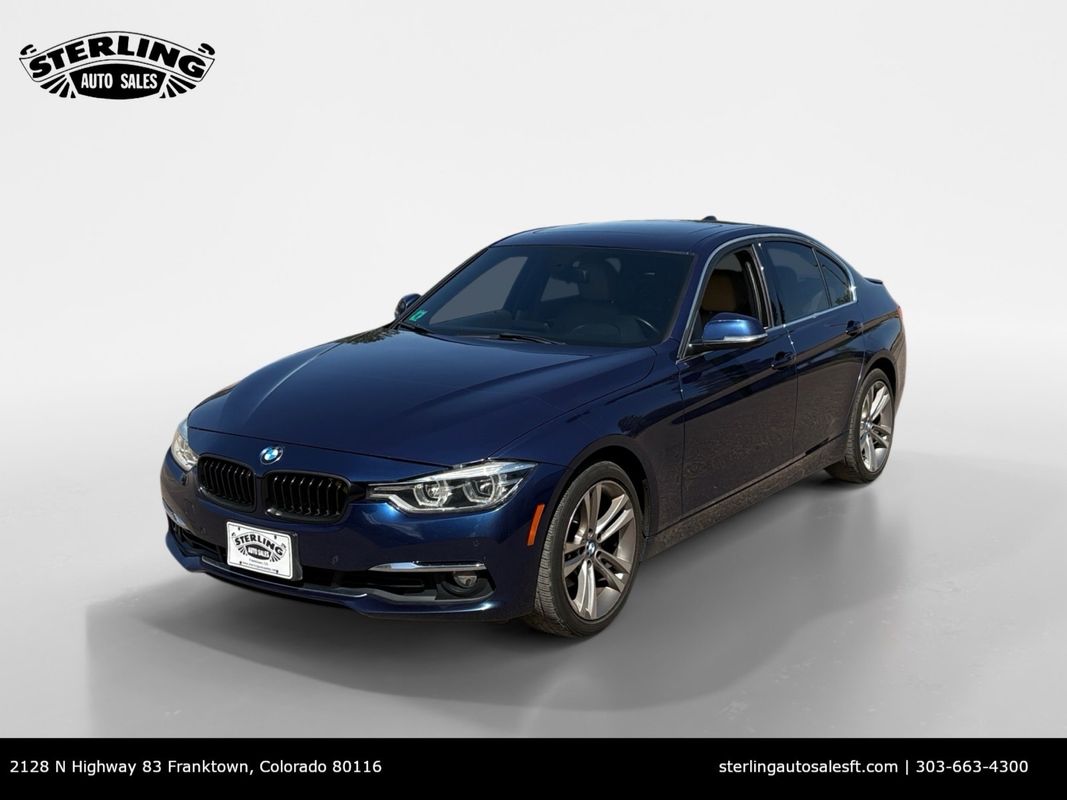 Blue 2016 BMW 3 Series Sedan All-Wheel Drive 8-Speed Automatic