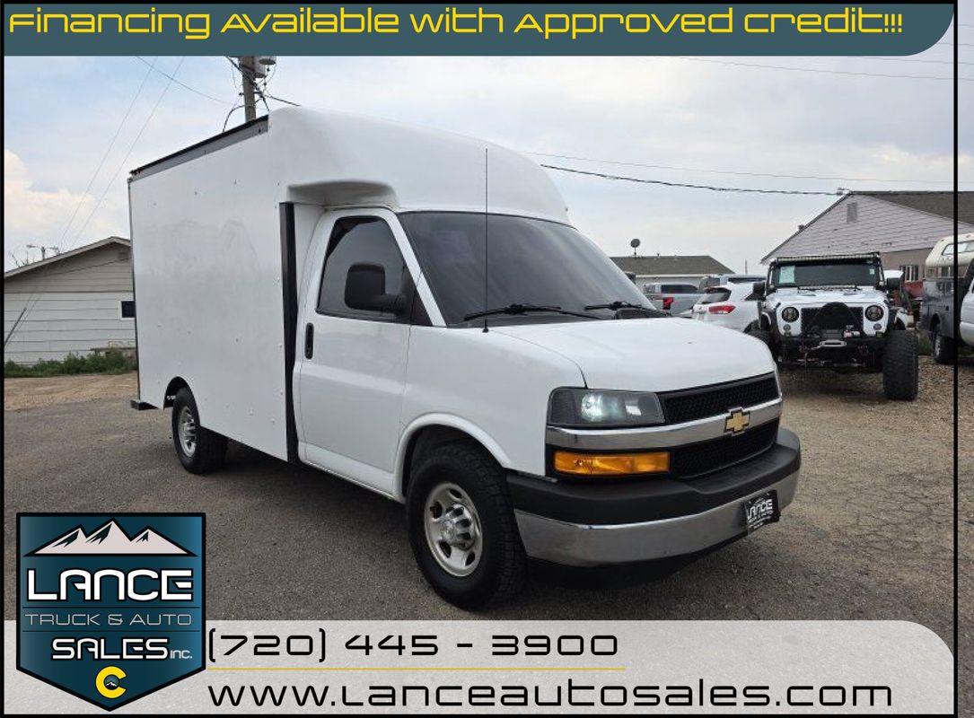 White 2020 Chevrolet Express Chassis Van Rear-Wheel Drive 8-Speed Automatic