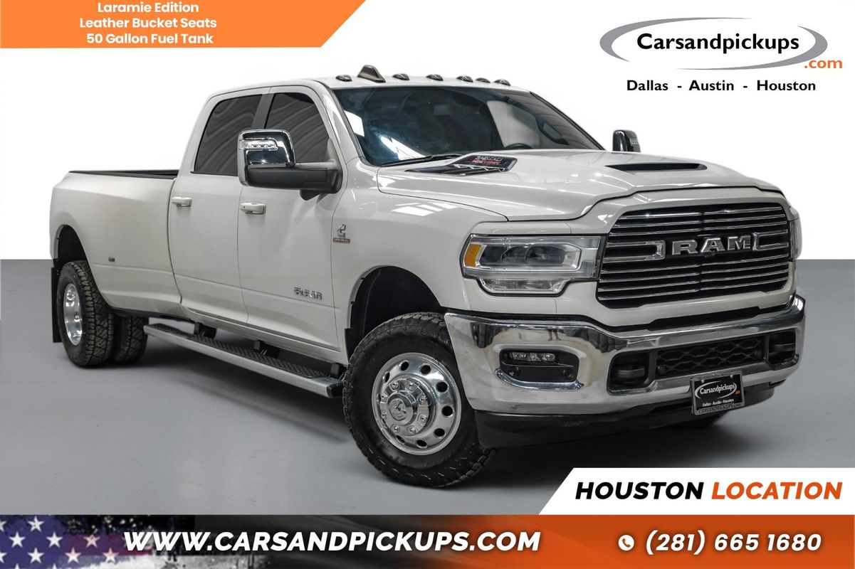 White 2024 RAM 3500 Pickup Truck Four-Wheel Drive 6-Speed Automatic