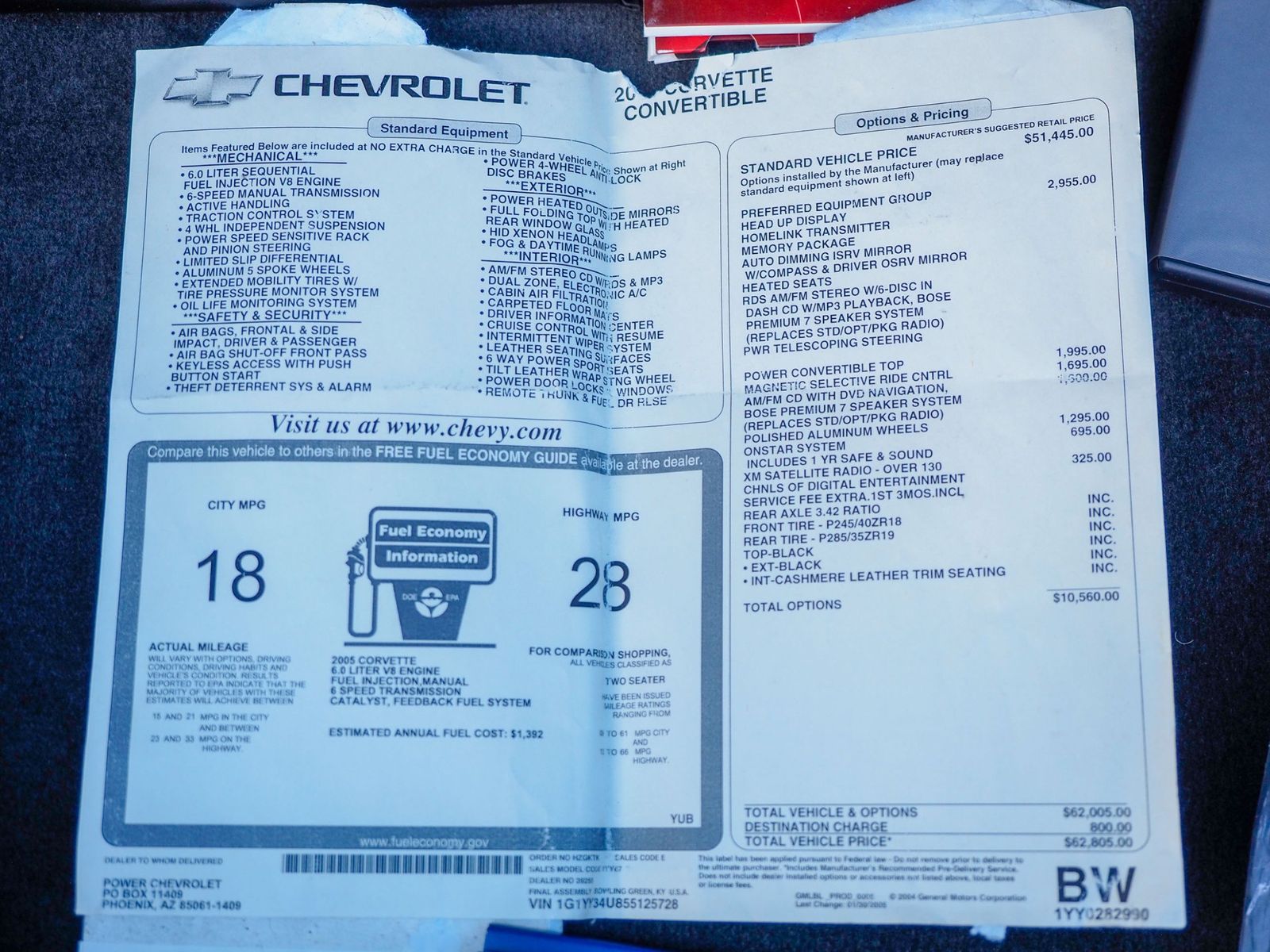 2005 Chevrolet Corvette 66